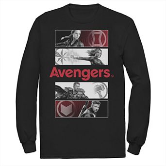 Men's Marvel Avengers Endgame Hero Stack Long Sleeve Graphic Tee