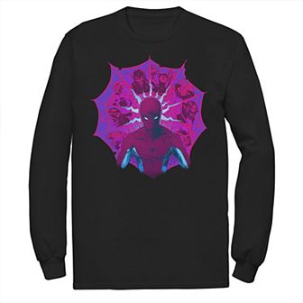 Men's Marvel Marvel Spider-Man Villain Collage Sense Long Sleeve Graphic Tee