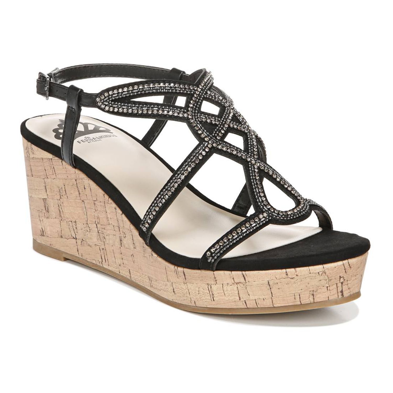 fergalicious black wedges