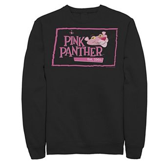Men's Pink Panther Boxed Portrait Logo Graphic Fleece Pullover