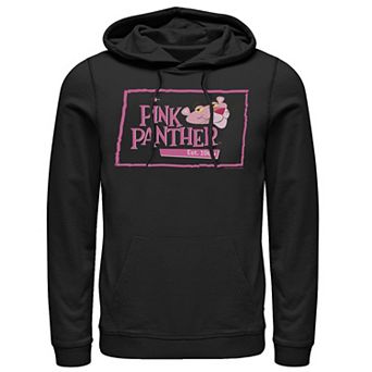 Men's Pink Panther Boxed Portrait Logo Graphic Hoodie