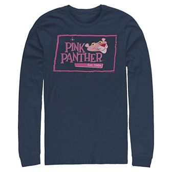 Men's Pink Panther Boxed Portrait Logo Tee
