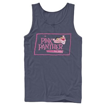 Men's Pink Panther Boxed Portrait Logo Tank Top