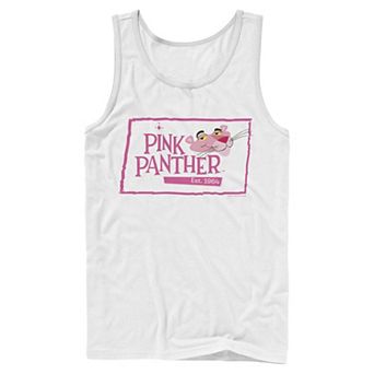 Men's Pink Panther Boxed Portrait Logo Tank Top