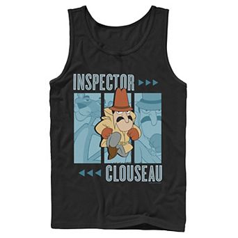 Men's Pink Panther Inspector Clouseau Trio Panels Tank Top
