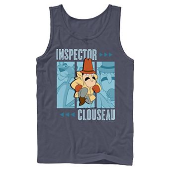 Men's Pink Panther Inspector Clouseau Trio Panels Tank Top