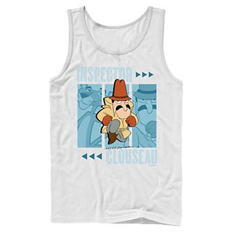 Men's Pink Panther Inspector Clouseau Trio Panels Tank Top