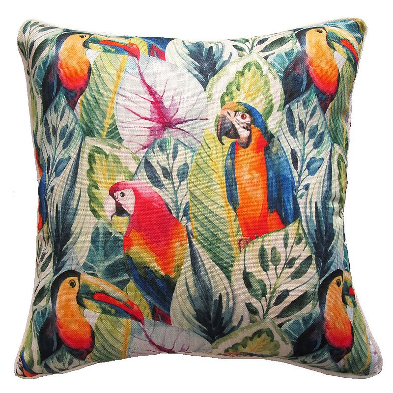 HFI Birdy Rainbow Throw Pillow, Multicolor, 20X20