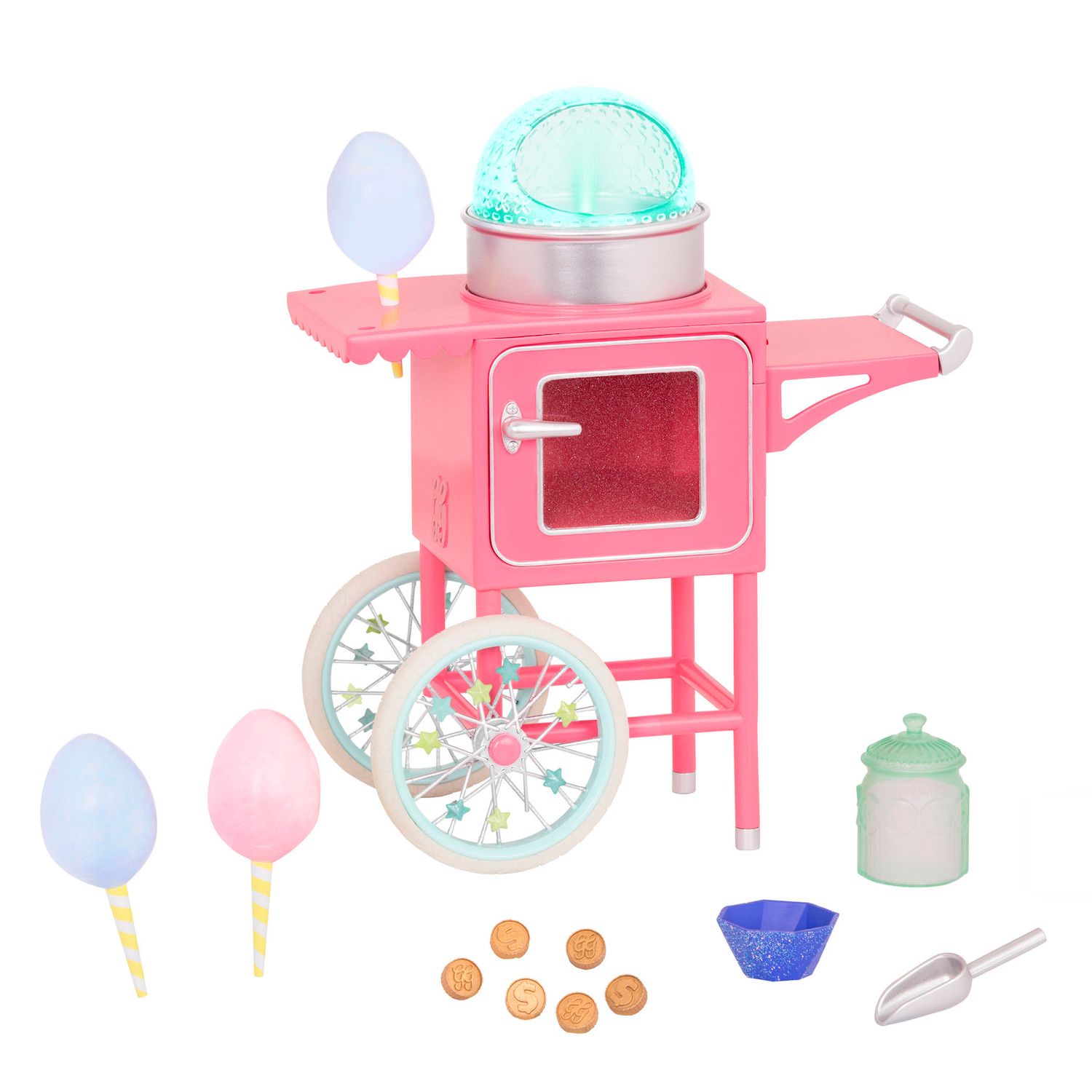 wellie wishers popcorn and cotton candy cart