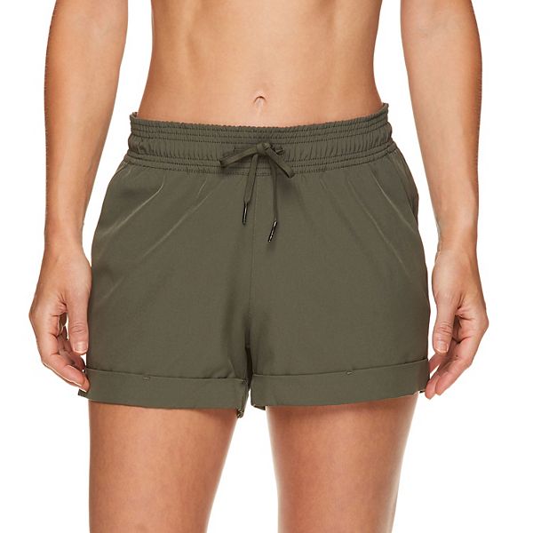 Women's Gaiam Stretch Solid Cuffed Woven Shorts