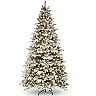 National Tree Company 9' Snowy Everest Fir Medium Tree with Clear Lights