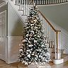 National Tree Company 9' Snowy Everest Fir Medium Tree with Clear Lights