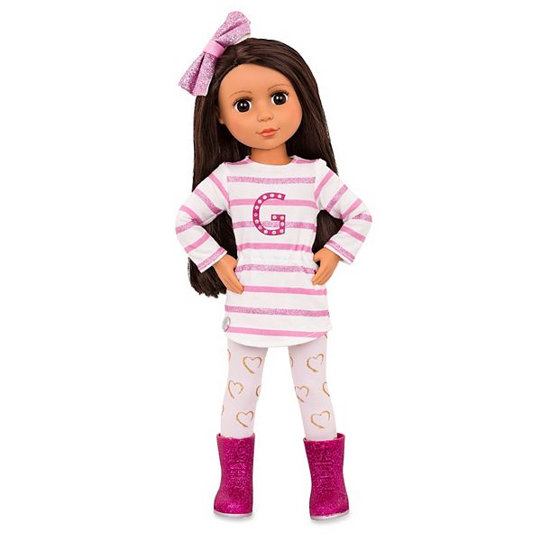 Glitter Girls 14” Doll Pink Glitter Shoes BATTAT-DesignaFriend Sister Doll 