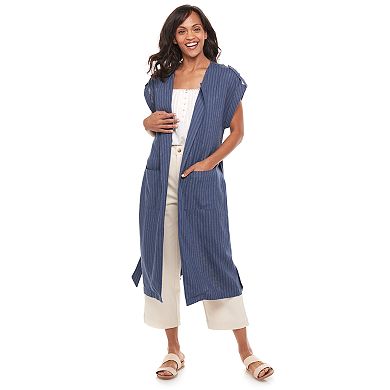 Women's Sonoma Goods For Life® + Now & Gen Long Linen-Blend Jacket