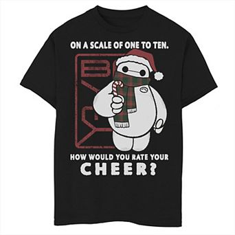 Disney's Big Hero 6 Boys 8-20 Baymax How Would You Rate Your Cheer Graphic Tee