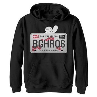 Disney's Big Hero 6 Boys 8-20 Baymax License Plate Portrait Graphic Hoodie