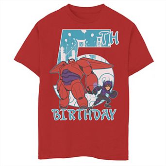Disney's Big Hero 6 Boys 8-20 Baymax Hiro 5th Birthday Graphic Tee