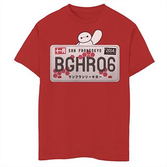 Disney's Big Hero 6 Boys 8-20 Baymax License Plate Portrait Graphic Tee