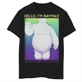 Disney's Big Hero 6 Boys 8-20 Baymax Hello Wave Colorful Graphic Tee