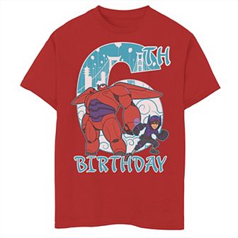 Disney's Big Hero 6 Boys 8-20 Baymax Hiro 6th Birthday Graphic Tee