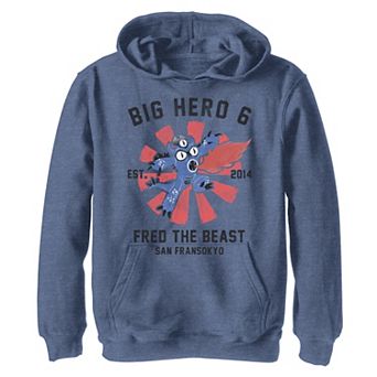 Disney's Big Hero 6 Boys 8-20 Fred The Beast Poster Fleece Graphic Hoodie