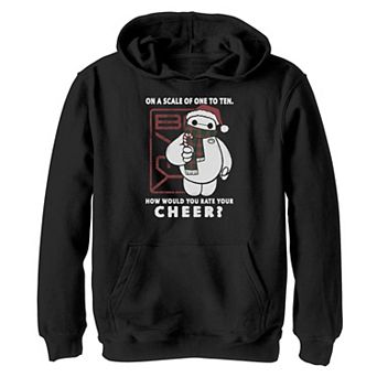 Disney's Big Hero 6 Boys 8-20 Baymax How Would You Rate Your Cheer Graphic Hoodie