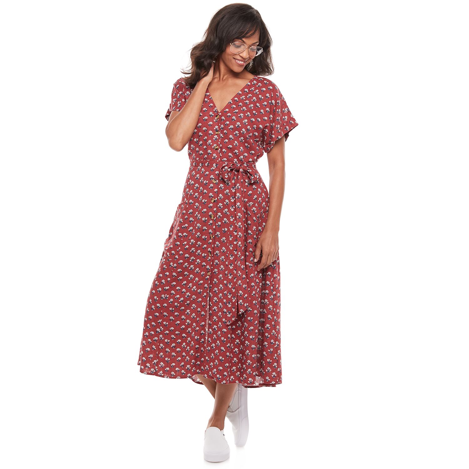 kohls womens midi dresses