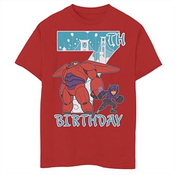 Disney's Big Hero 6 Boys 8-20 Baymax Hiro 7th Birthday Graphic Tee
