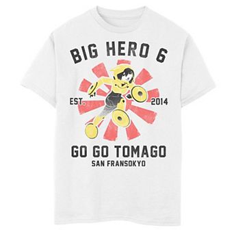 Disney's Big Hero 6 Boys 6-20 Go Go Tomago Poster Graphic Tee