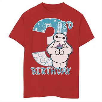 Disney's Big Hero 6 Boys 8-20 Baymax 3rd Birthday Cupcake Portrait Graphic Tee