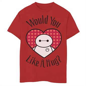Disney's Big Hero 6 Boys 8-20 Baymax In A Heart Would You Like A Hug Graphic Tee