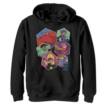 Disney's Big Hero 6 Boys 8-20 TV Series Group Six Hex Graphic Hoodie