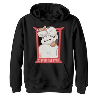 Disney's Big Hero 6 Boys 8-20 TV Series Baymax and Cat Graphic Hoodie