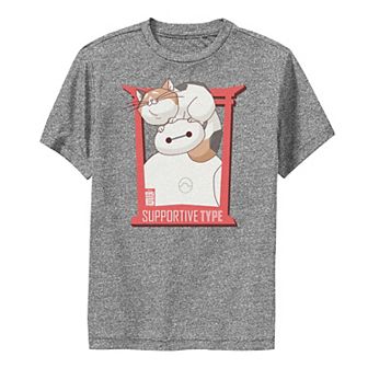 Disney's Big Hero 6 Boys 8-20 TV Series Baymax and Cat Graphic Tee