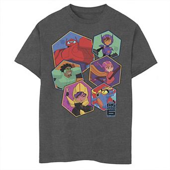 Disney's Big Hero 6 Boys 8-20 TV Series Group Six Hex Graphic Tee