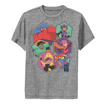 Disney's Big Hero 6 Boys 6-20 TV Series Group Six Hex Graphic Tee