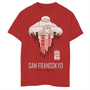 Disney's Big Hero 6 Boys 8-20 TV Series Baymax SF Love Graphic Tee