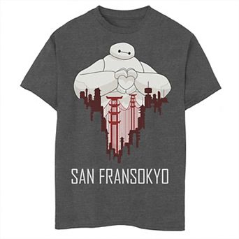 Disney's Big Hero 6 Boys 8-20 Baymax San Fransokyo Love Graphic Tee