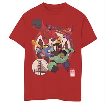 Disney's Big Hero 6 Boys 8-20 TV Series Team Circle Graphic Tee