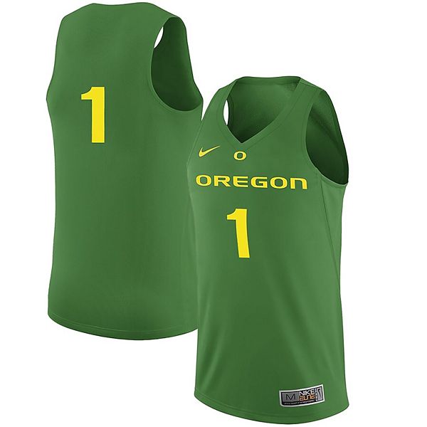 Men's Nike Apple Green Oregon Ducks College Replica Basketball Jersey