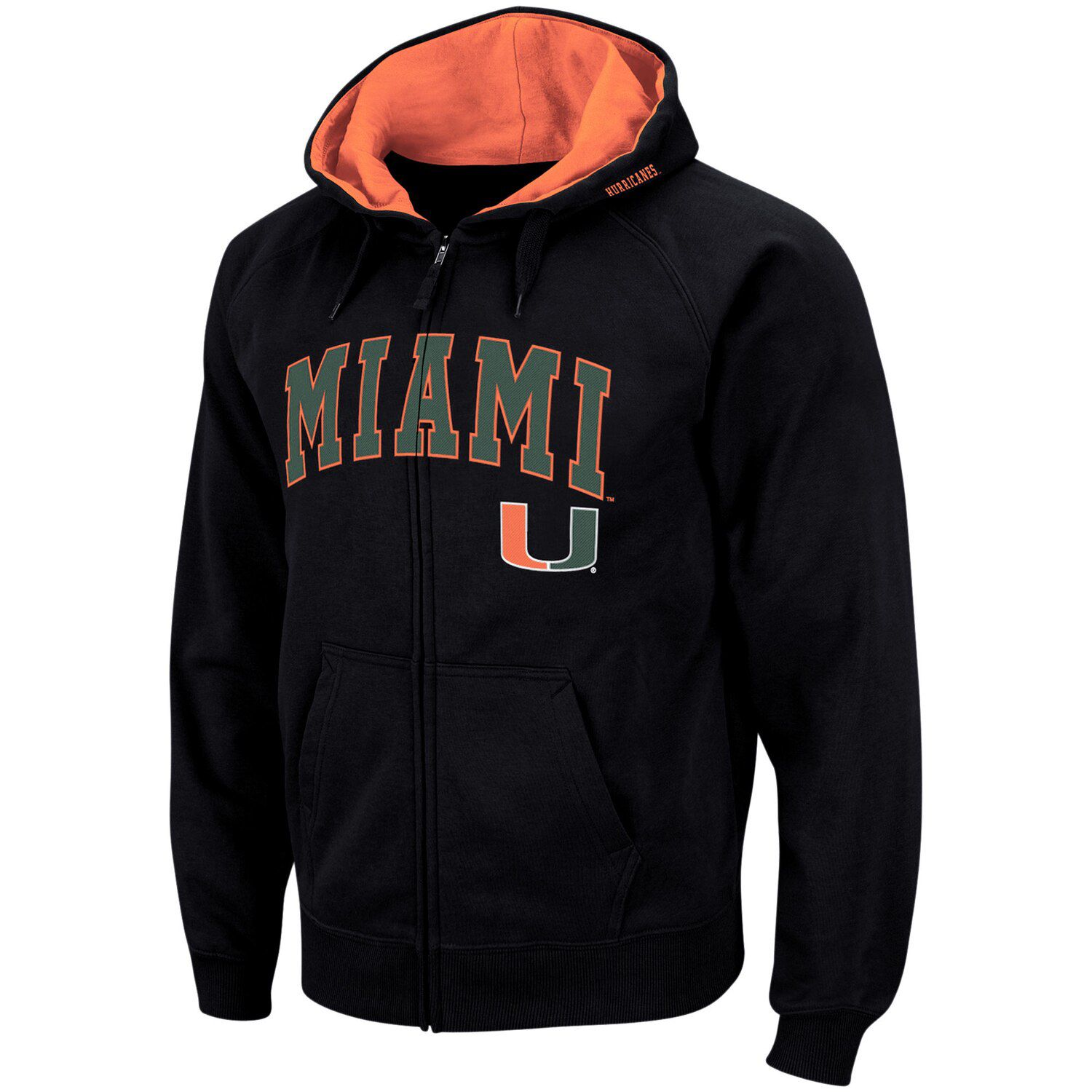 black miami hurricanes hoodie