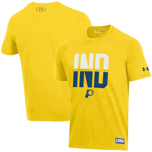 Gold under armour store shirt