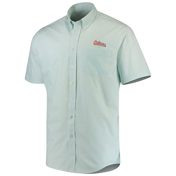 Men's Mint Green Florida Gators Southern Summer Button-Down Dress Shirt