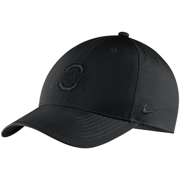 Men's Nike Black Ohio State Buckeyes Triple Black Legacy 91 Adjustable Hat