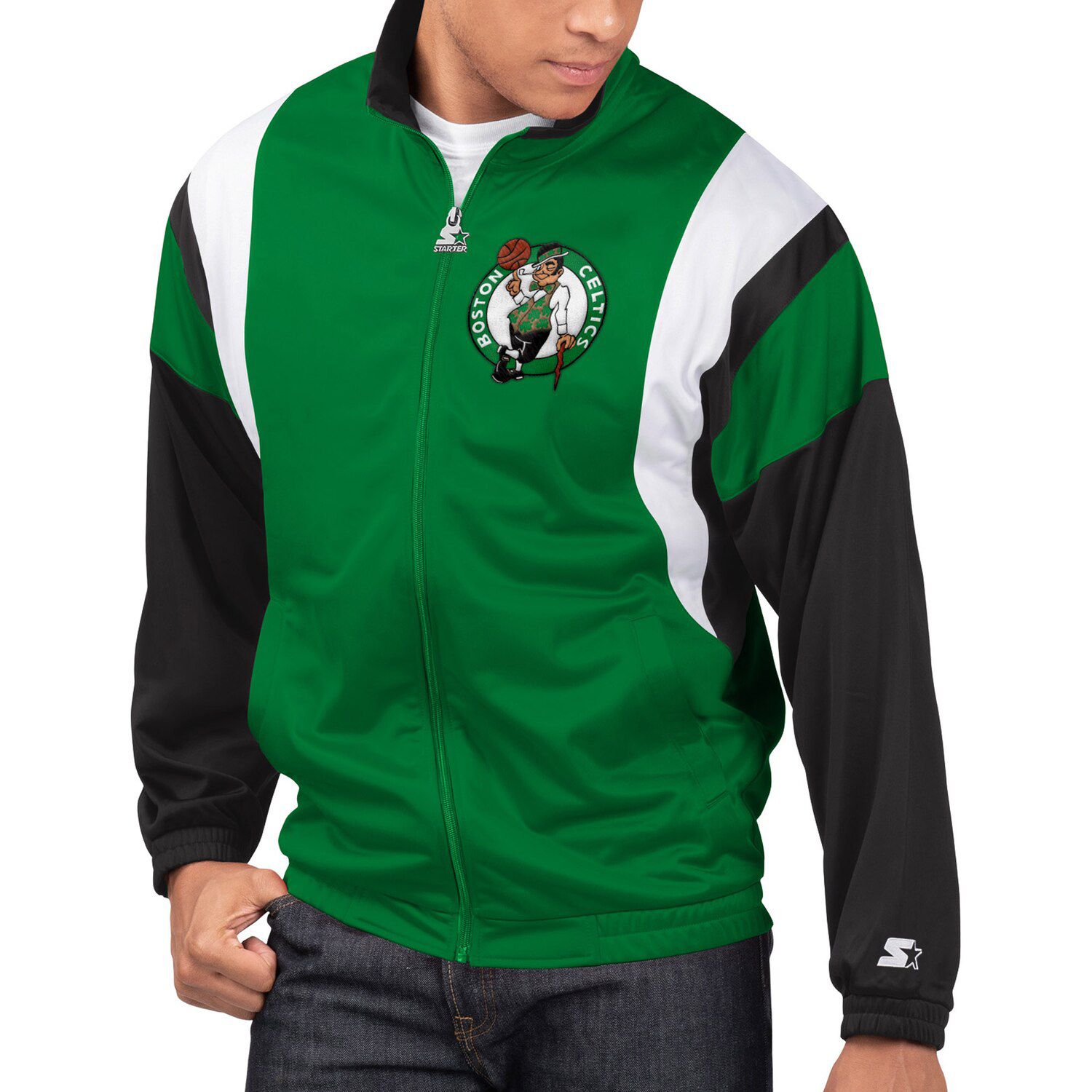 boston celtics track jacket