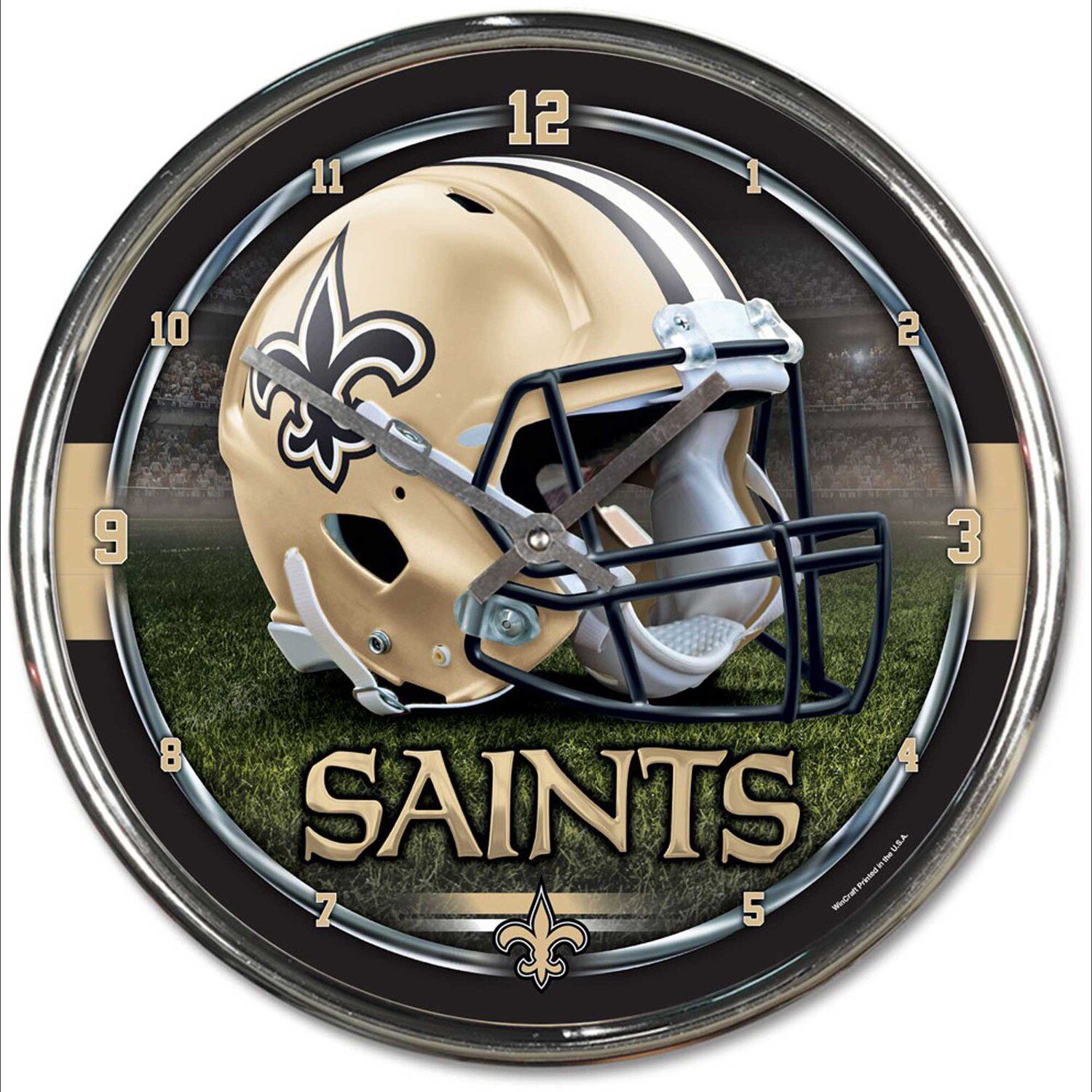 FOCO - NFL LED Clock, New Orleans Saints 