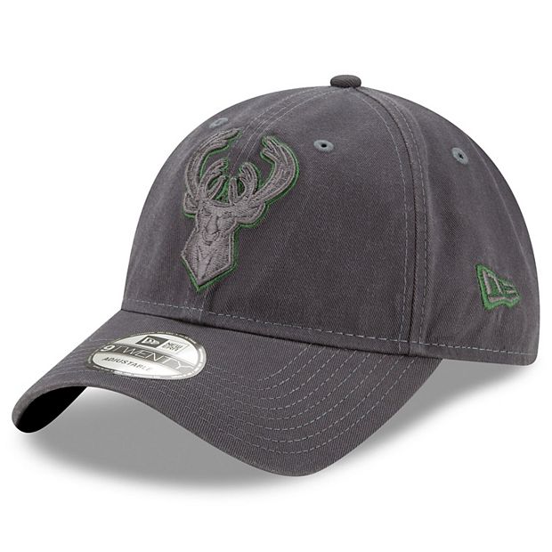 New Era Tonal Icon 9FORTY Black Milwaukee Bucks Adjustable Hat