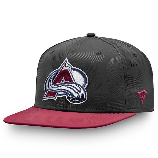 Colorado Avalanche Retro Brand Red Worn Mesh Vintage Adj Snapback Hat Cap