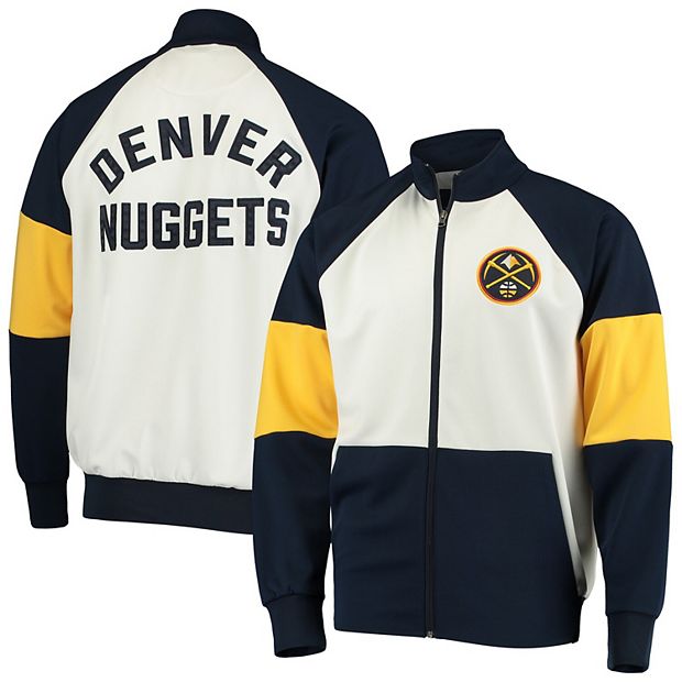 Men s G III Sports by Carl Banks Navy White Denver Nuggets Warm Up