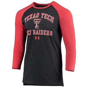 Men S Under Armour Black Red Maryland Terrapins Freestyle Tri Blend Half Sleeve Performance T Shirt